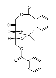 1,5-Di-O-benzoyl-3,4-isopropyliden-D-xylulose结构式