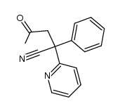 4-oxo-2-phenyl-2-(2-pyridyl)pentanenitrile Structure