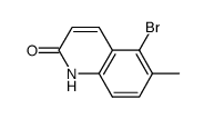 5-bromo-6-methyl-2(1H)-quinolinone结构式