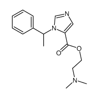 2-(dimethylamino)ethyl 3-(1-phenylethyl)imidazole-4-carboxylate结构式