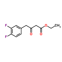 Ethyl 4-(3,4-difluorophenyl)-3-oxobutanoate结构式