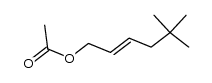 1-acetoxy-5,5-dimethyl-hex-2-ene Structure