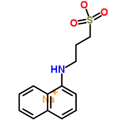 Sodium 3-(1-naphthylamino)-1-propanesulfonate structure