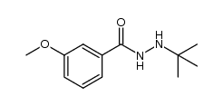 N-tert-butyl-N'-3-methoxybenzoylhydrazine结构式