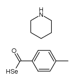 piperidinium 4-methylbenzenecarboselenoate结构式