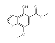 methyl 4-hydroxy-7-methoxy-1-benzofuran-5-carboxylate结构式