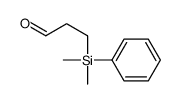 3-[dimethyl(phenyl)silyl]propanal Structure