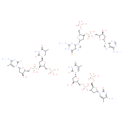 poly(d(Tm(5)C)).poly(d(GA)).poly(d(m(5)CT))结构式