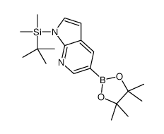 1-(tert-butyldimethylsilyl)-5-(4,4,5,5-tetramethyl-1,3,2-dioxaborolan-2-yl)-1H-pyrrolo[2,3-b]pyridine Structure