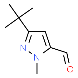 3-tert-butyl-1-Methyl-1H-pyrazole-5-carbaldehyde结构式