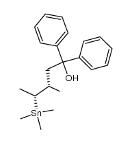 (3RS,4SR)-3-methyl-4-trimethylstannyl-1,1-biphenyl-1-pentanol Structure