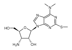 3'-amino-N6,N6-dimethyl-2-methylsulfanyl-3'-deoxy-adenosine Structure