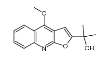 4-methoxy-α,α-dimethylfuro[2,3-b]quinoline-2-methanol Structure