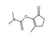 3-methyl-2-[(dimethylthiocarbamoyl)oxy]-2-cyclopenten-1-one结构式