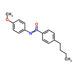 4-butyl-4'-methoxyazoxybenzene结构式