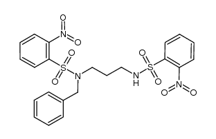 N(1)-benzyl-N(1),N(3)-bis(2-nitrobenzenesulfonyl)propane-1,3-diamine Structure