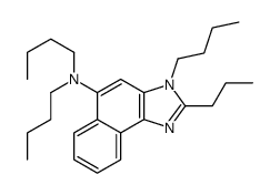 N,N,3-tributyl-2-propylbenzo[e]benzimidazol-5-amine结构式