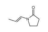 (E)-1-(prop-1-en-1-yl)pyrrolidin-2-one Structure