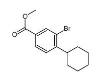 Methyl 3-bromo-4-cyclohexylbenzoate Structure