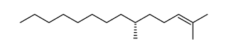 (R)-2,6-dimethyl-tetradec-2-ene结构式