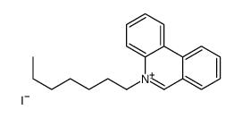 5-heptylphenanthridin-5-ium,iodide Structure