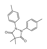 4,4-dimethyl-1,2-bis(4-methylphenyl)pyrazolidine-3,5-dione结构式