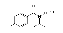 N-isopropyl-4-chlorobenzohydroxamic acid sodium salt Structure