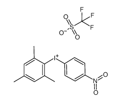 Mesityl(4-nitrophenyl)iodonium triflate结构式