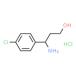 3-(4-CHLOROPHENYL)-DL-BETA-ALANINOL HCL Structure