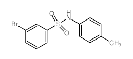 3-Bromo-N-(4-methylphenyl)benzenesulfonamide结构式