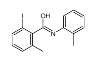 2-iodo-6-methyl-N-(2-methylphenyl)benzamide Structure