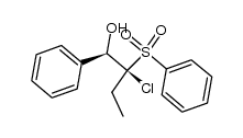 threo-2-chloro-1-phenyl-2-phenylsulfonylbutanol结构式