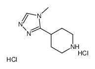 4-(4-methyl-1,2,4-triazol-3-yl)piperidine dihydrochloride Structure