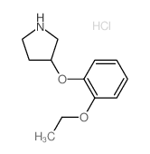 3-(2-Ethoxyphenoxy)pyrrolidine hydrochloride结构式