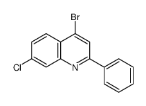 4-bromo-7-chloro-2-phenylquinoline结构式