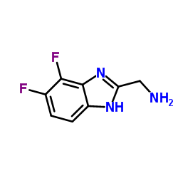 (6,7-二氟-1H-苯并[d]咪唑-2-基)甲胺结构式