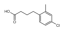 4-(4-chloro-o-tolyl)butyric acid结构式