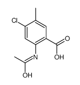 2-Acetamido-4-chloro-5-methylbenzoic acid structure