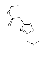 Ethyl {2-[(dimethylamino)methyl]-1,3-thiazol-4-yl}acetate结构式