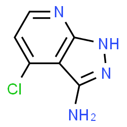 4-Chloro-1H-pyrazolo[3,4-b]pyridin-3-amine结构式