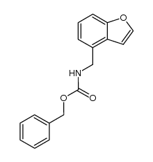 (4-benzofuranylmethyl)carbamic acid phenylmethyl ester Structure