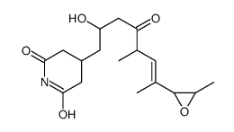 4-(2-Hydroxy-5-methyl-7-(3-methyloxiranyl))-4-oxo-6-octenyl-2,6-piperidinedione structure