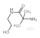 2-Amino-N-(2-hydroxyethyl)-2-methylpropanamide hydrochloride Structure