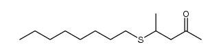 4-(octylsulfanyl)pentan-2-one Structure