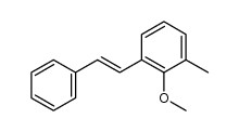 trans-2-methoxy-3-methylstilbene Structure