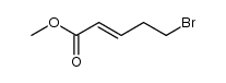 methyl (E)-5-bromo-2-pentenoate结构式