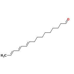 (10E,12E,14E)-10,12,14-Hexadecatrienal Structure