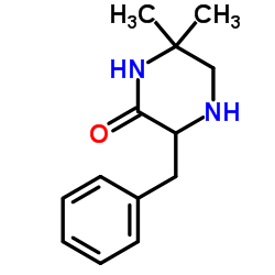 3-Benzyl-6,6-dimethyl-2-piperazinone结构式