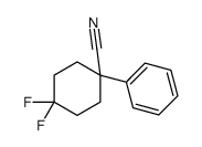 4,4-DIFLUORO-1-PHENYLCYCLOHEXANECARBONITRILE Structure