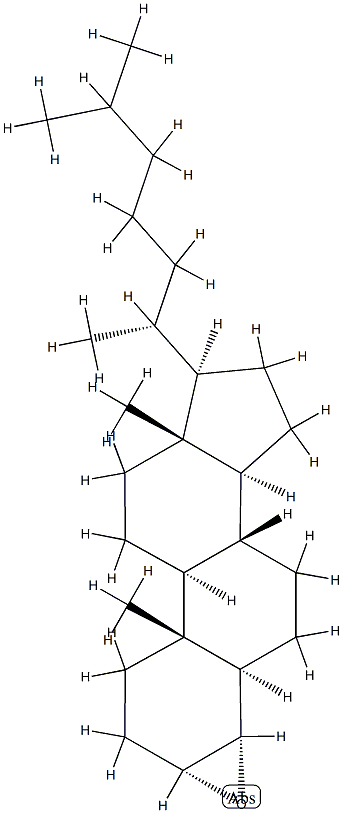 3α,4α-Epoxy-5α-cholestane结构式